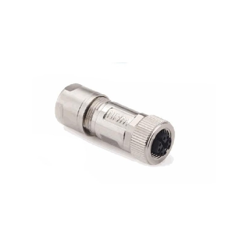 Connecteur femelle M12, 8 pol., codage X IP67, 0.5A, blindé